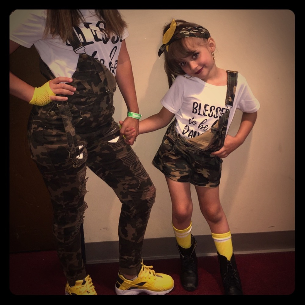 Army-green Denim Overalls